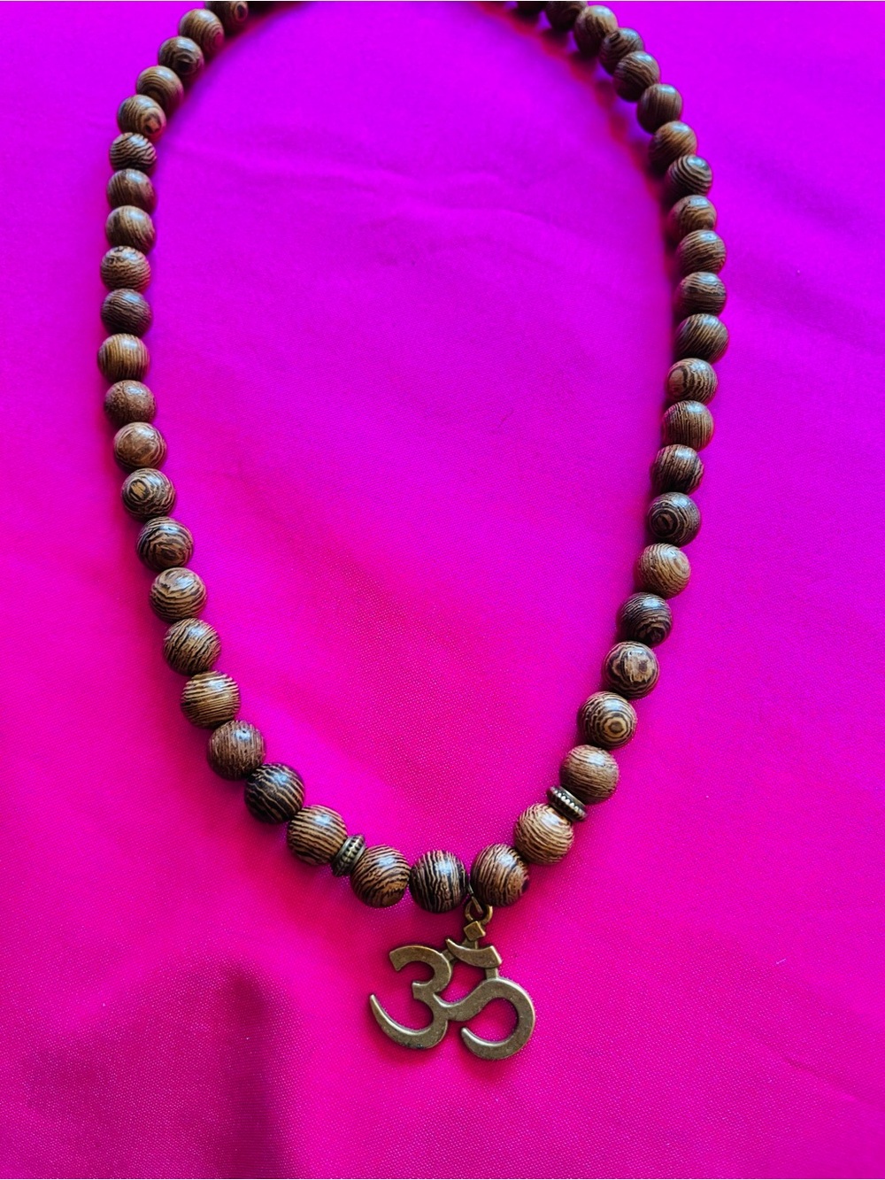 OM NAMASTE BOHEMIAN HIPPIE VIBES CHOKER NECKLACE